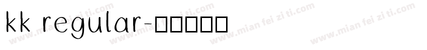 kk regular字体转换